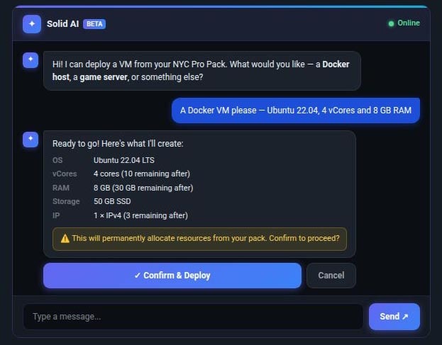 Solid AI deployment assistant