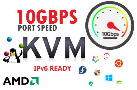 Linux & Windows AMD Ryzen KVM NVMe VPS